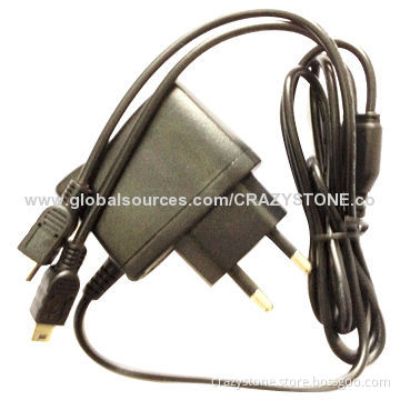 2-in-1 Mobile phone travel charger